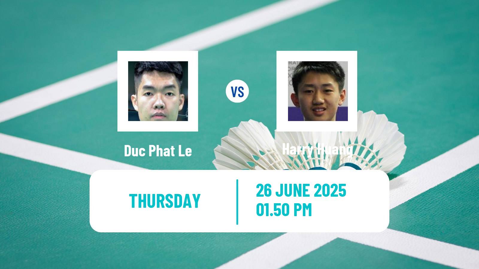 Badminton BWF World Tour Us Open Men Duc Phat Le - Harry Huang