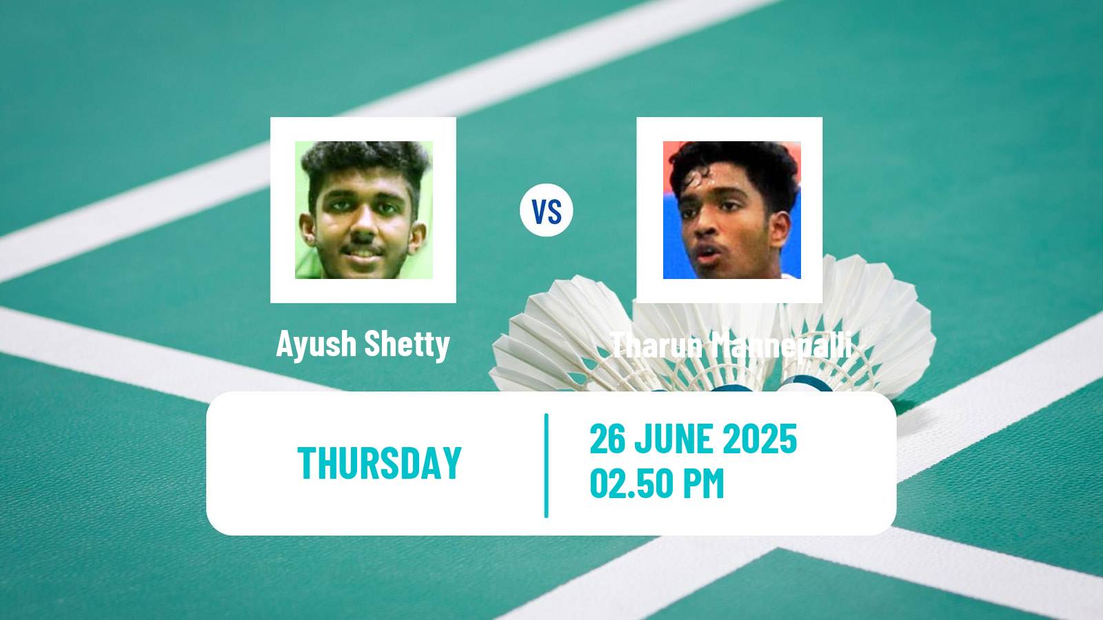 Badminton BWF World Tour Us Open Men Ayush Shetty - Tharun Mannepalli