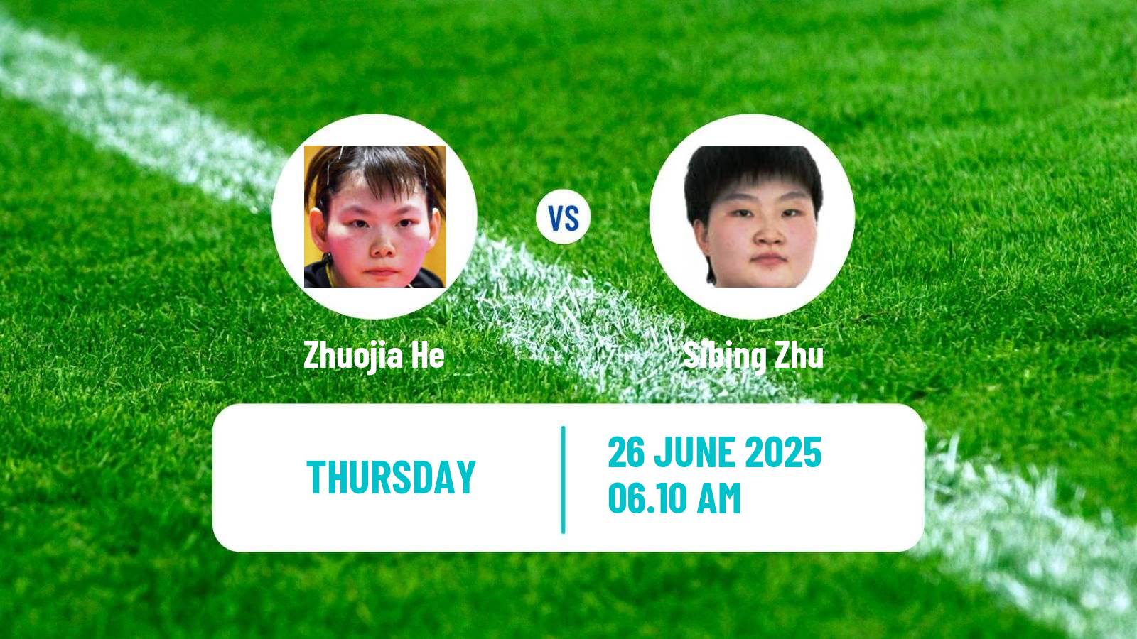 Table tennis Wtt Contender Zagreb Women Zhuojia He - Sibing Zhu