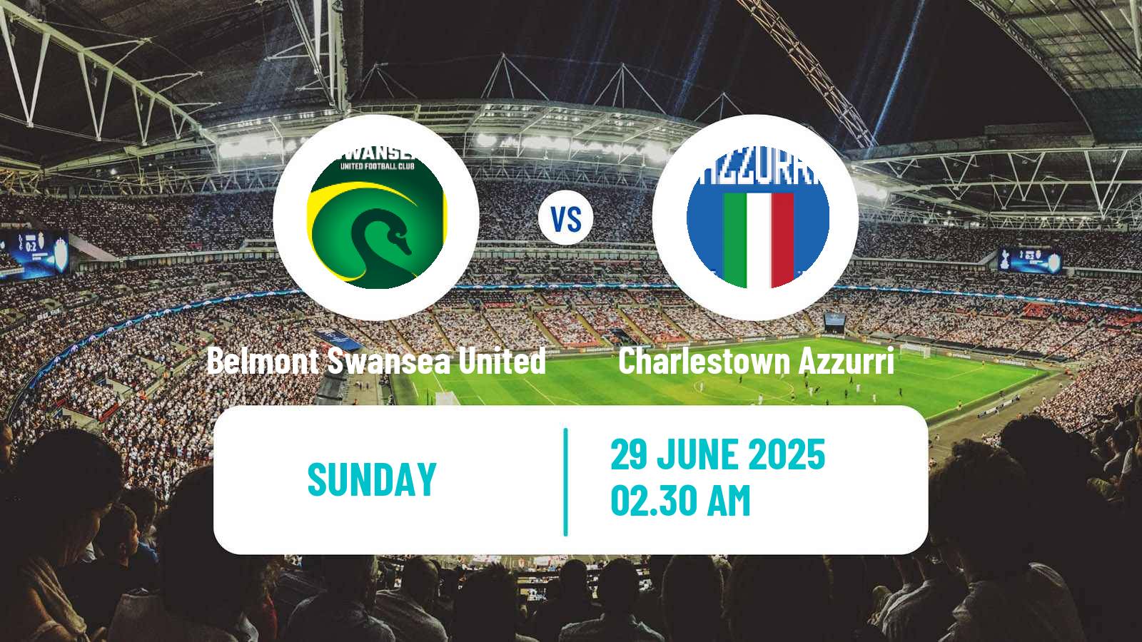 Soccer Australian NPL Northern NSW Belmont Swansea United - Charlestown Azzurri