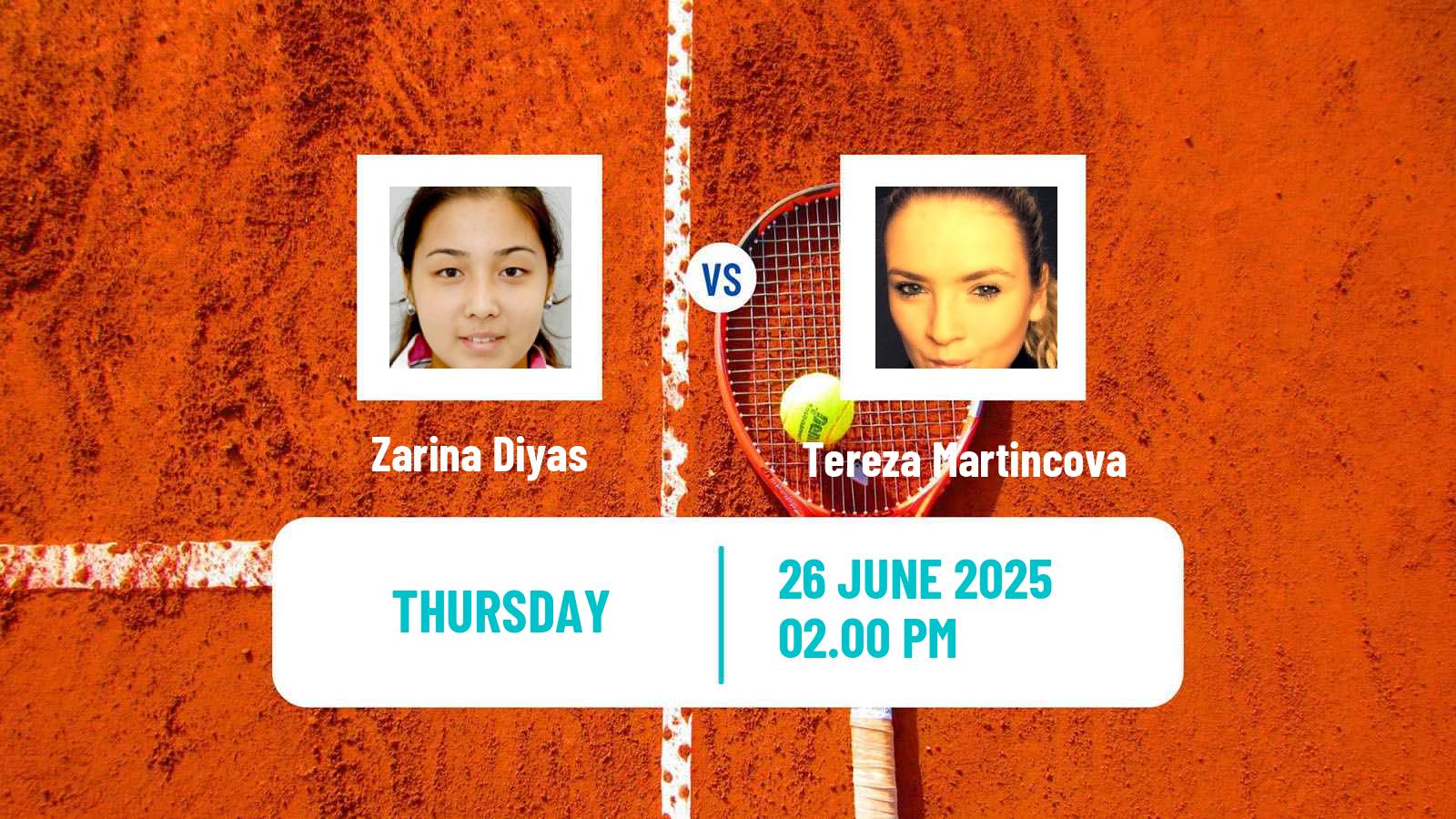 Tennis ITF W50 H Palma Del Rio Women Zarina Diyas - Tereza Martincova