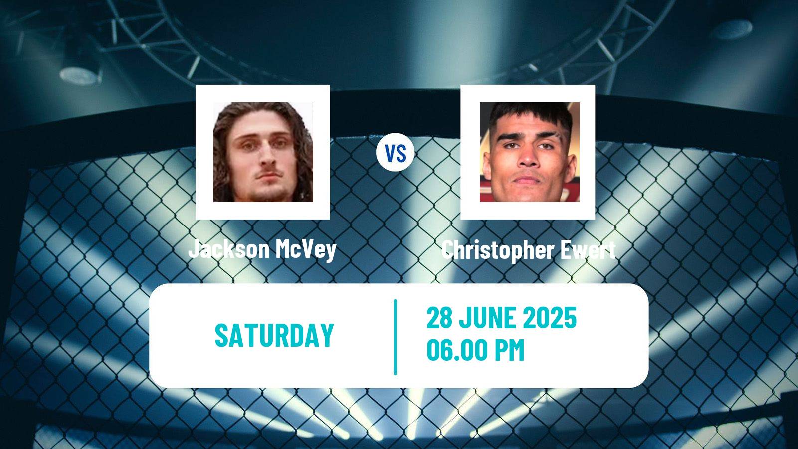 MMA Middleweight UFC Men Jackson McVey - Christopher Ewert