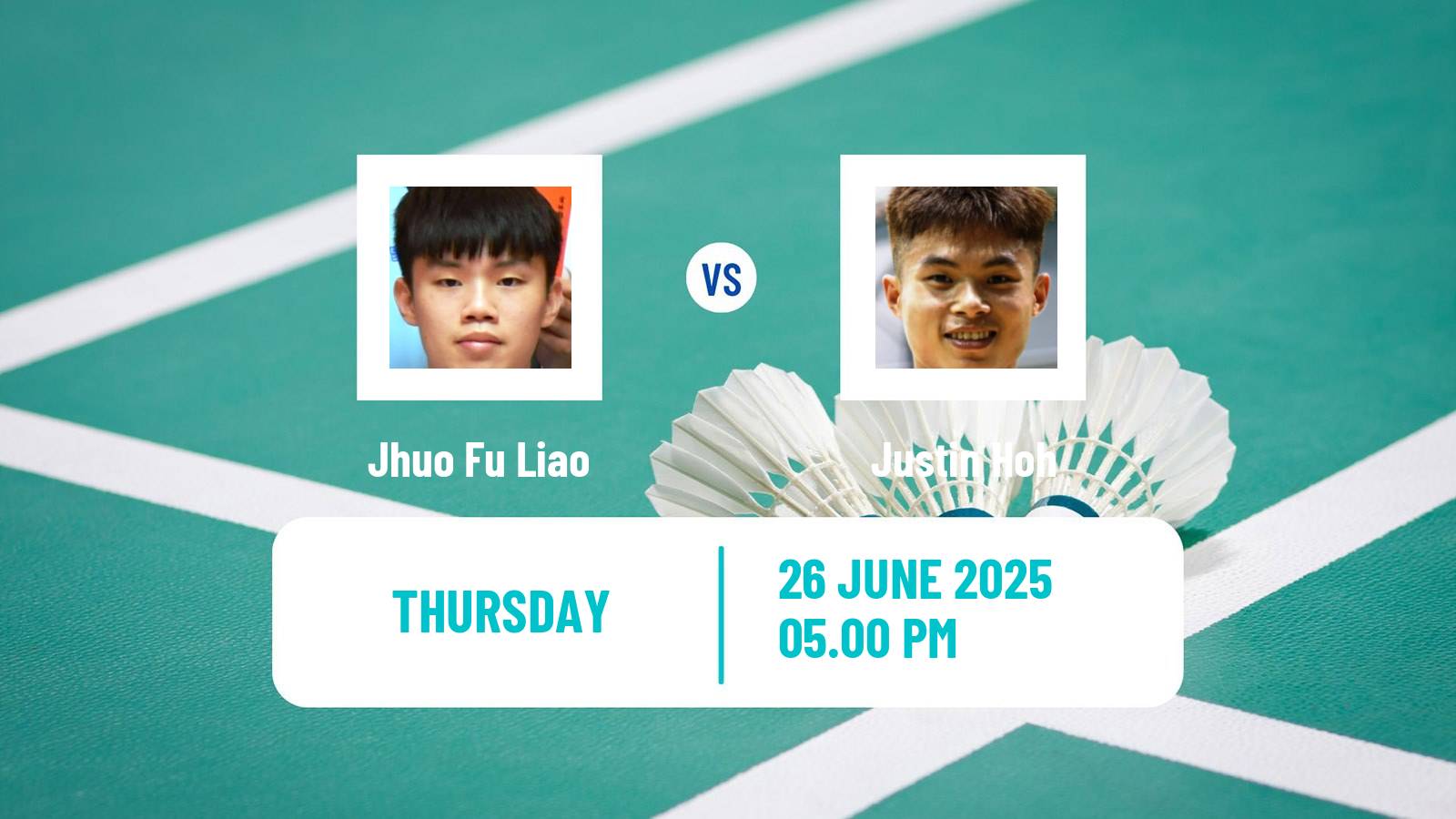 Badminton BWF World Tour Us Open Men Jhuo Fu Liao - Justin Hoh