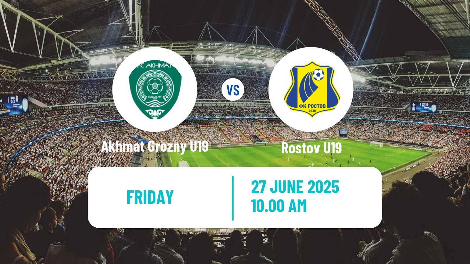 Soccer Russian Youth League Akhmat Grozny U19 - Rostov U19