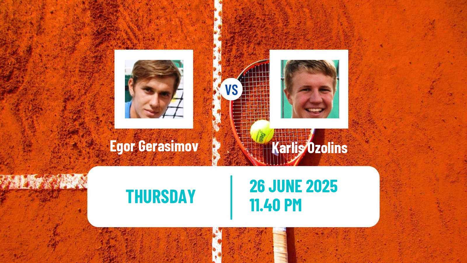 Tennis ITF M15 Maanshan 3 Men Egor Gerasimov - Karlis Ozolins