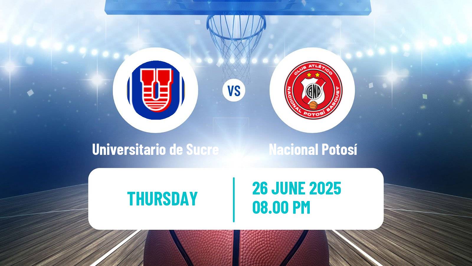 Basketball Bolivian Libobasquet Universitario de Sucre - Nacional Potosí