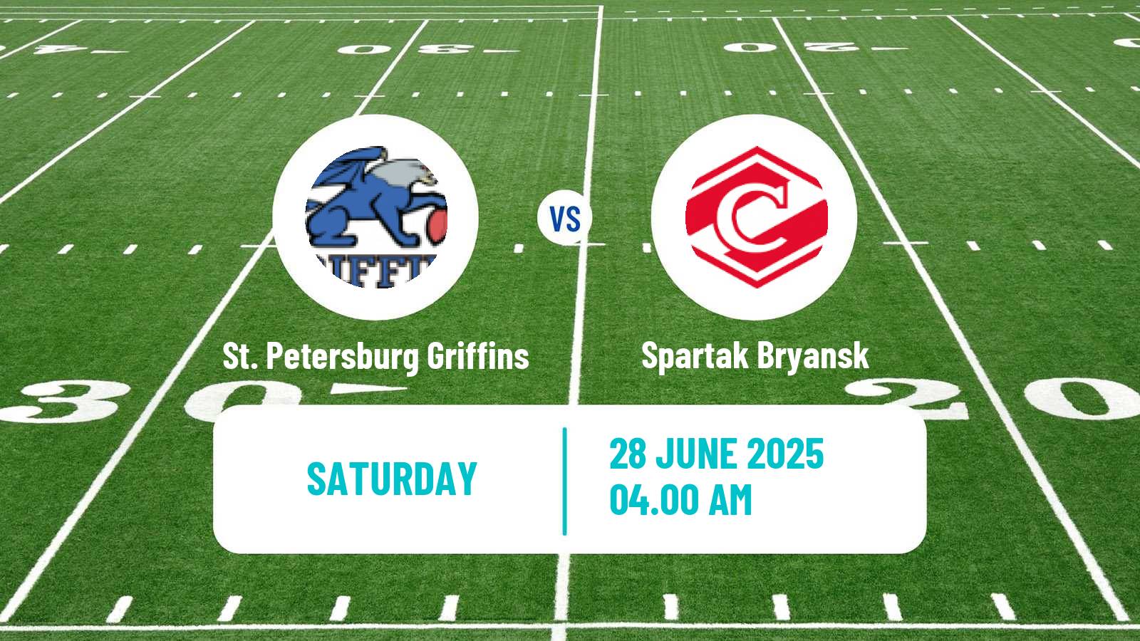 American football Russian Superleague American Football St. Petersburg Griffins - Spartak Bryansk