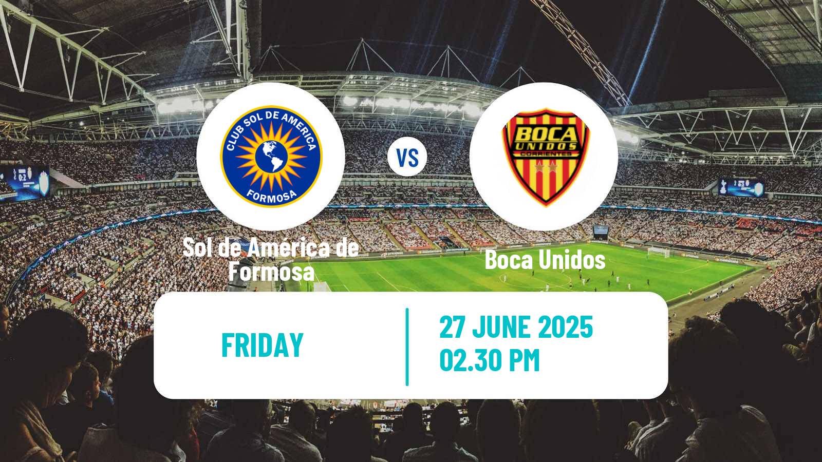 Soccer Argentinian Torneo Federal Sol de América de Formosa - Boca Unidos
