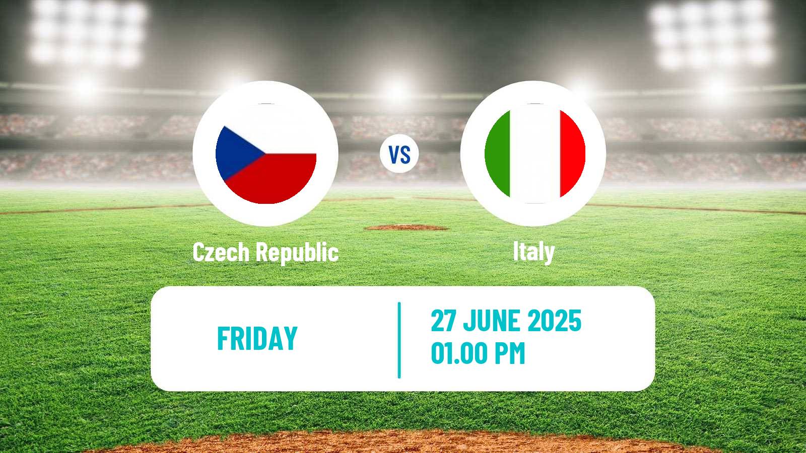Baseball Prague Baseball Week Czech Republic - Italy