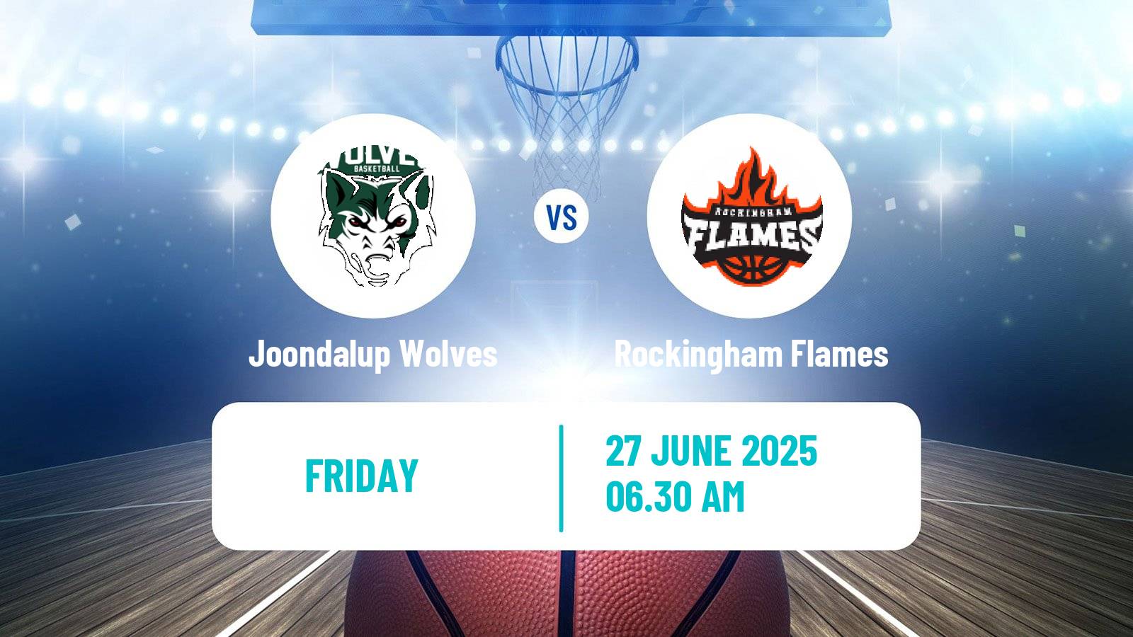 Basketball Australian NBL1 West Women Joondalup Wolves - Rockingham Flames