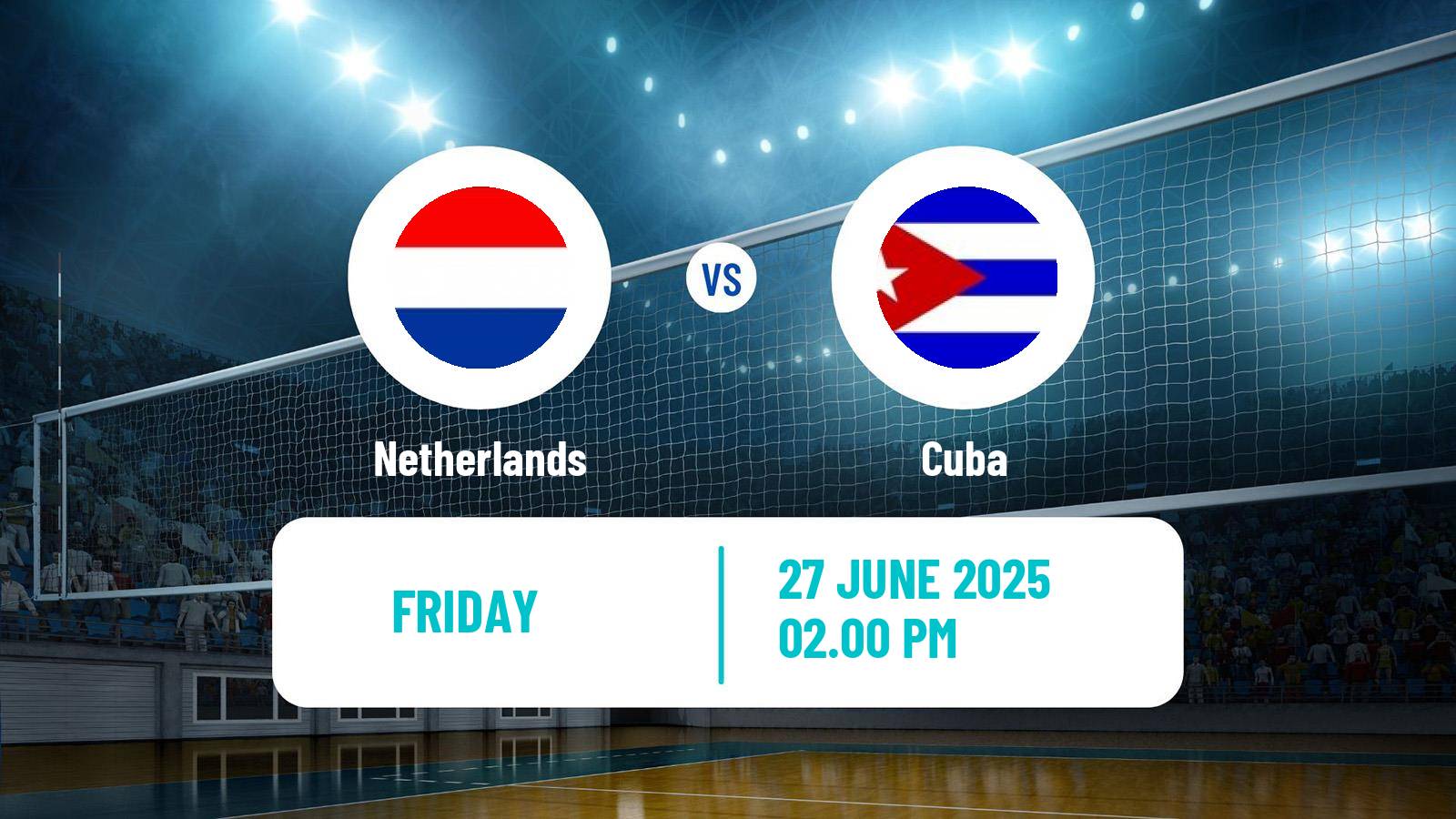 Volleyball Nations League Volleyball Netherlands - Cuba