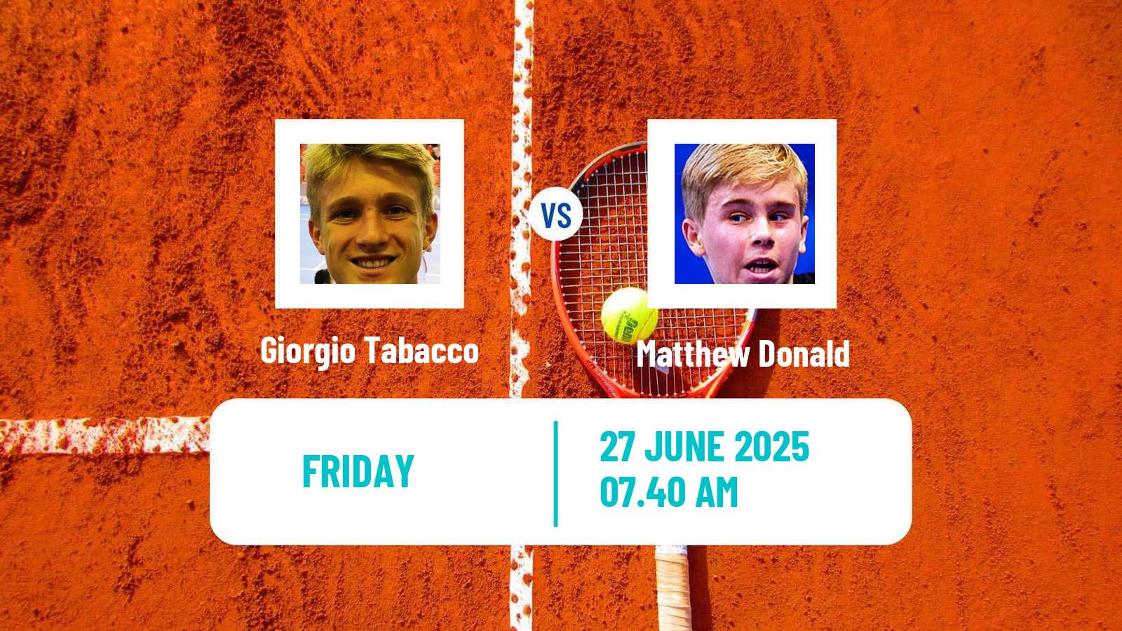 Tennis ITF M15 Bergamo Men Giorgio Tabacco - Matthew Donald