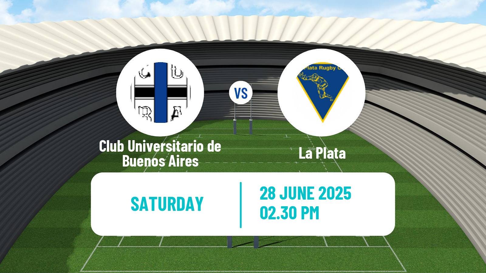 Rugby union Argentinian Top 13 Rugby Club Universitario de Buenos Aires - La Plata