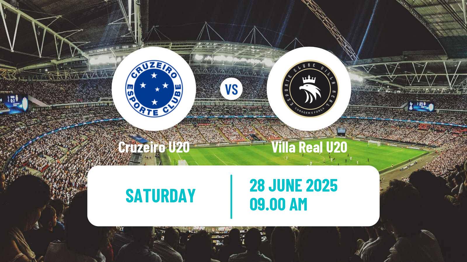 Soccer Brazilian Mineiro U20 Cruzeiro U20 - Villa Real U20