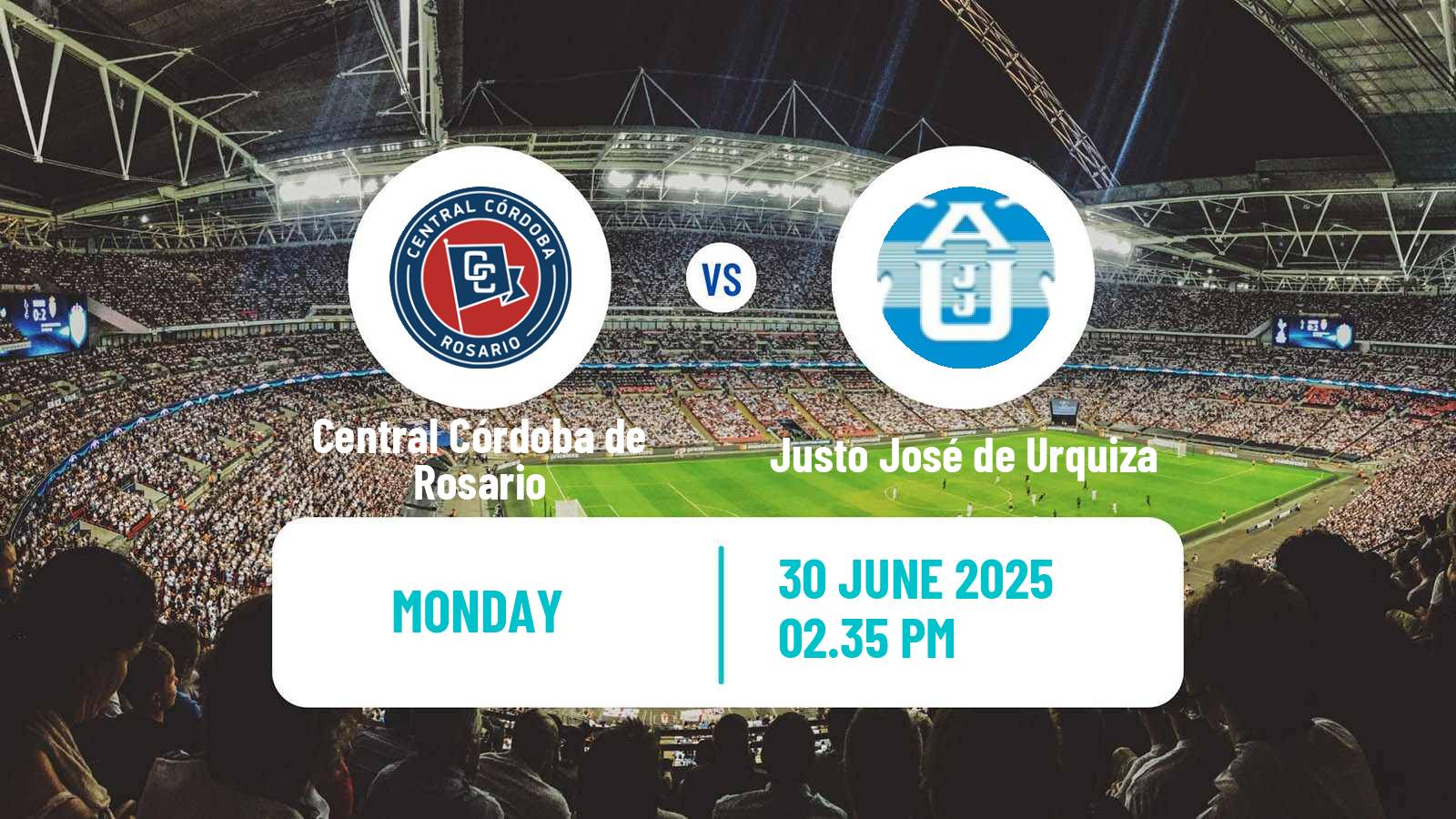 Soccer Argentinian Primera C Central Córdoba de Rosario - Justo José de Urquiza
