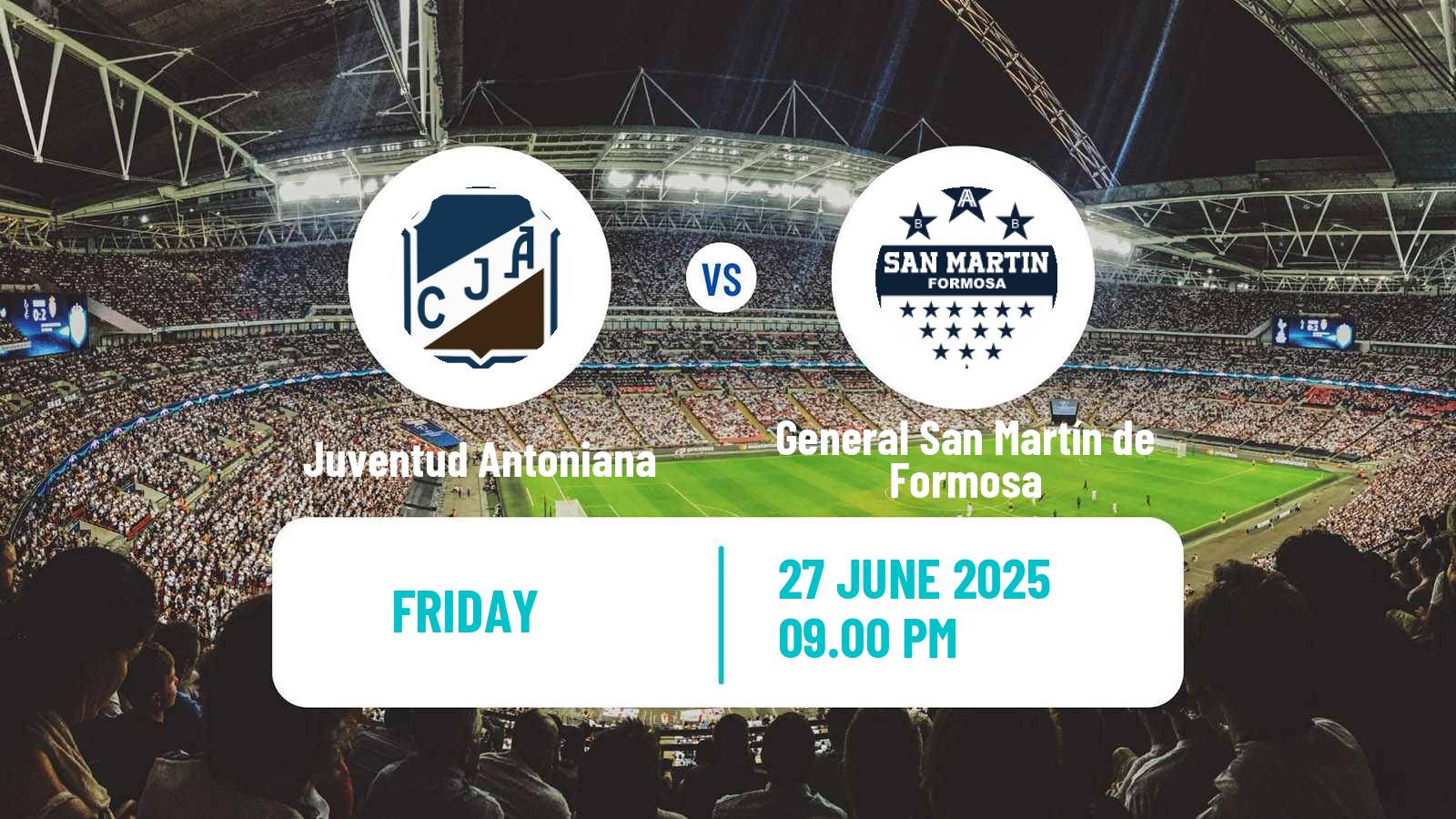 Soccer Argentinian Torneo Federal Juventud Antoniana - General San Martín de Formosa