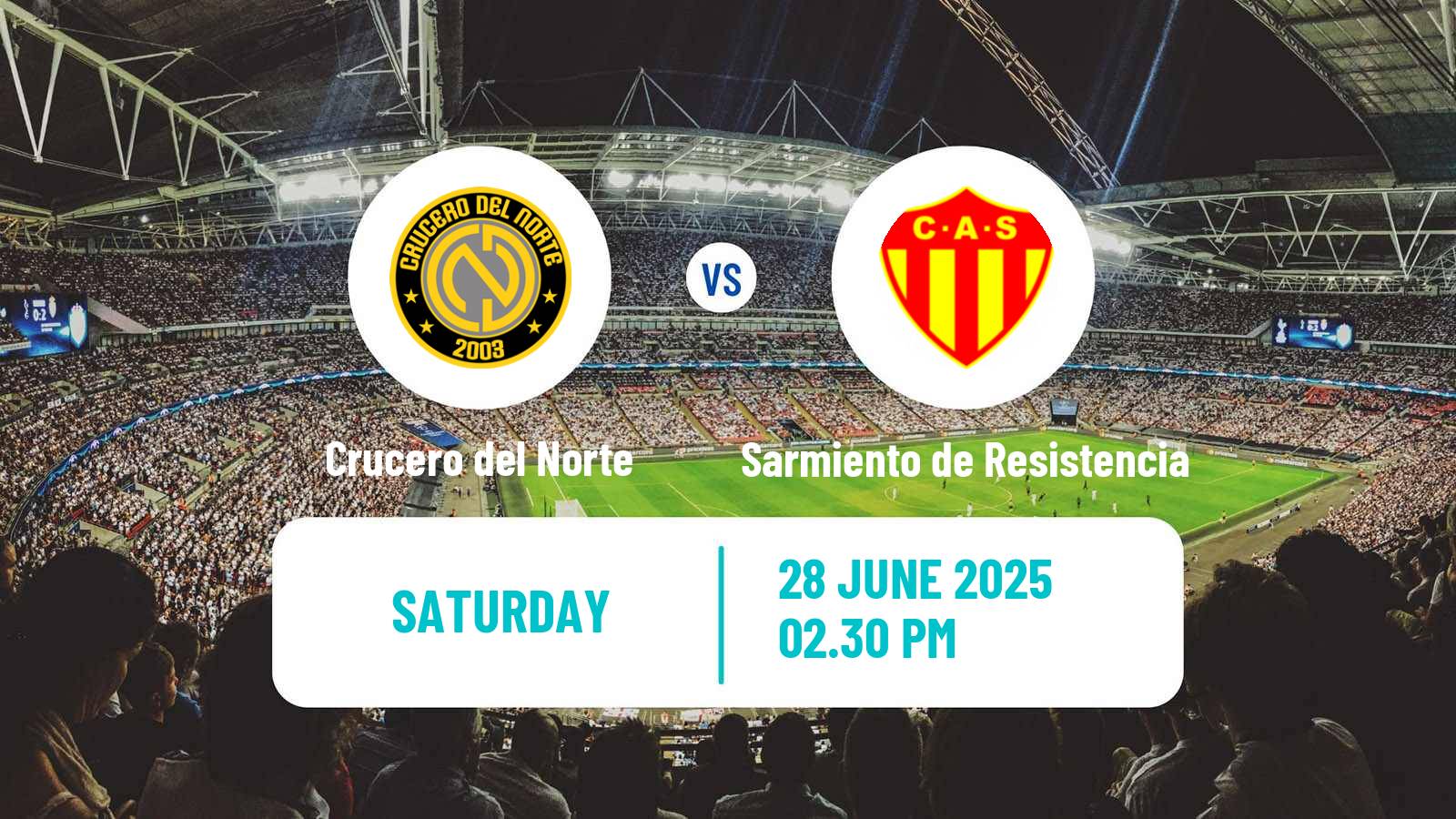 Soccer Argentinian Torneo Federal Crucero del Norte - Sarmiento de Resistencia