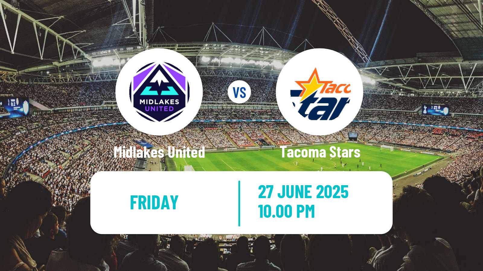 Soccer USL League Two Midlakes United - Tacoma Stars