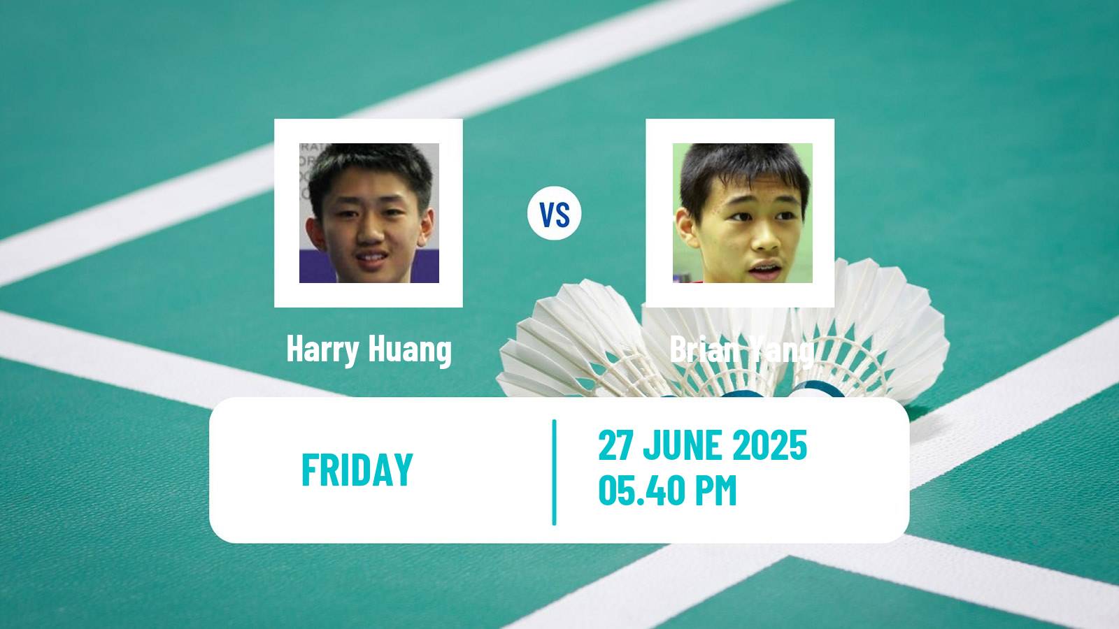 Badminton BWF World Tour Us Open Men Harry Huang - Brian Yang