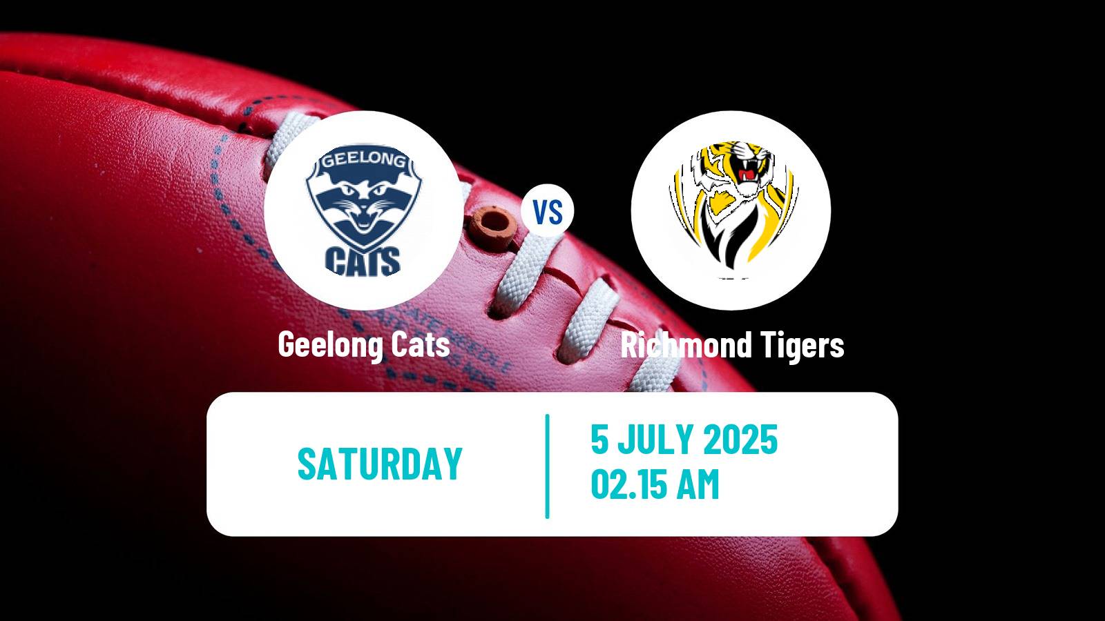 Aussie rules AFL Geelong Cats - Richmond Tigers