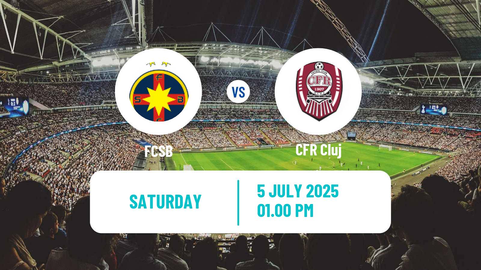Soccer Romanian Super Cup FCSB - CFR Cluj
