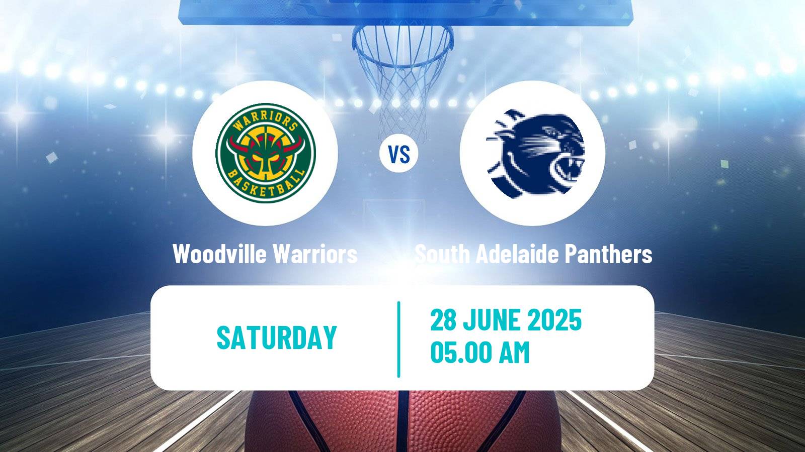 Basketball Australian NBL1 Central Women Woodville Warriors - South Adelaide Panthers