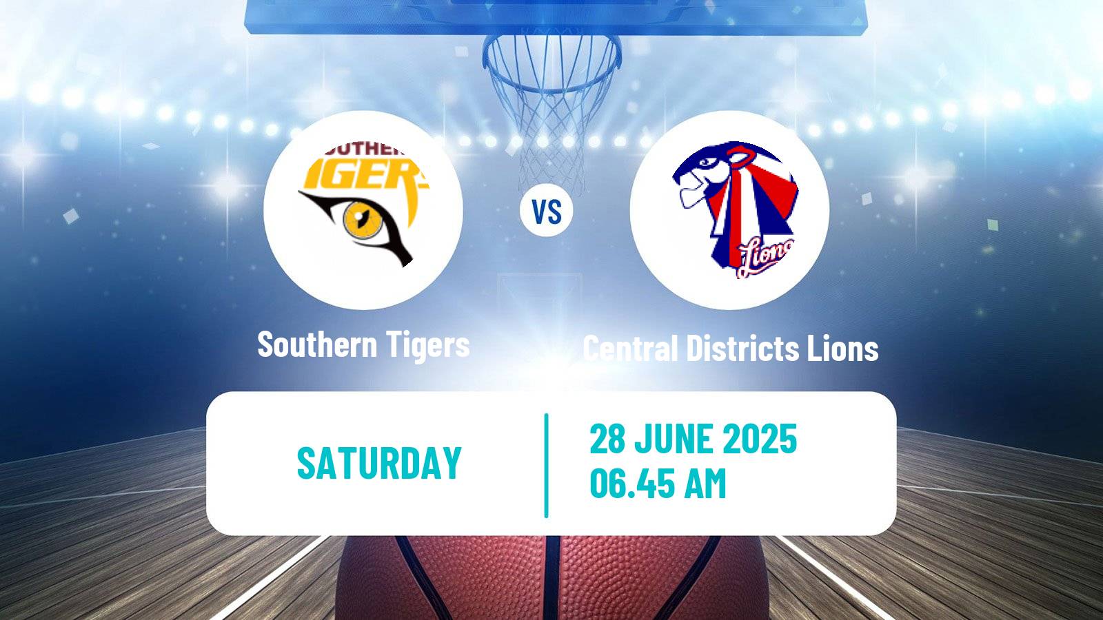 Basketball Australian NBL1 Central Southern Tigers - Central Districts Lions