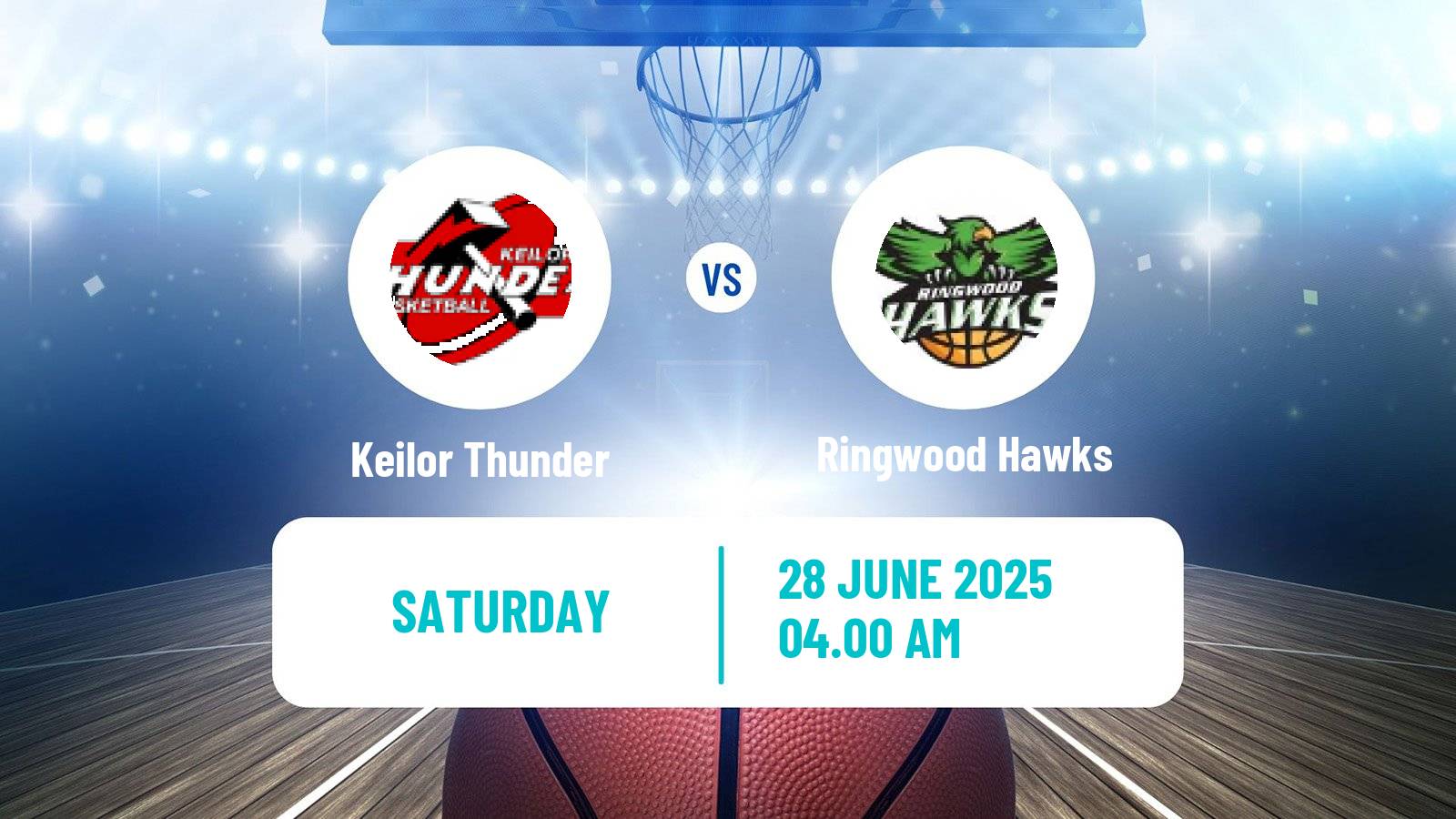 Basketball Australian NBL1 South Women Keilor Thunder - Ringwood Hawks