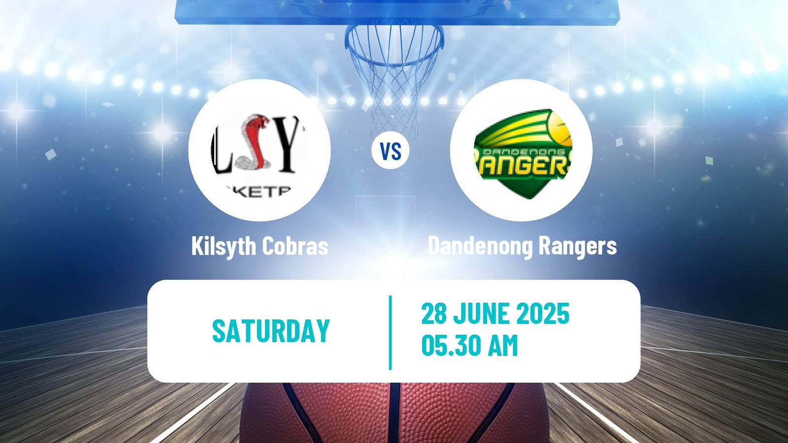 Basketball Australian NBL1 South Kilsyth Cobras - Dandenong Rangers