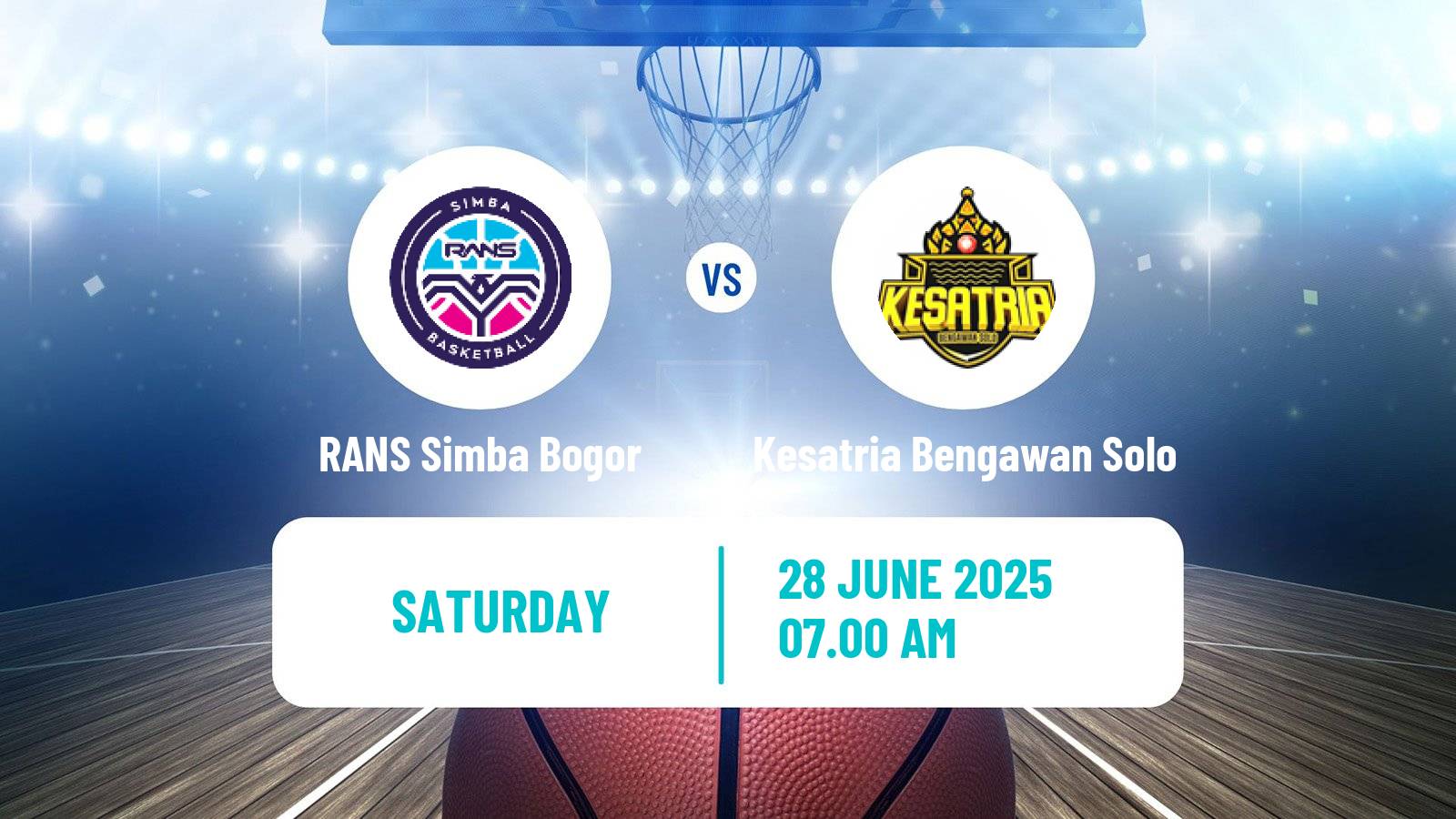 Basketball Indonesian IBL RANS Simba Bogor - Kesatria Bengawan Solo