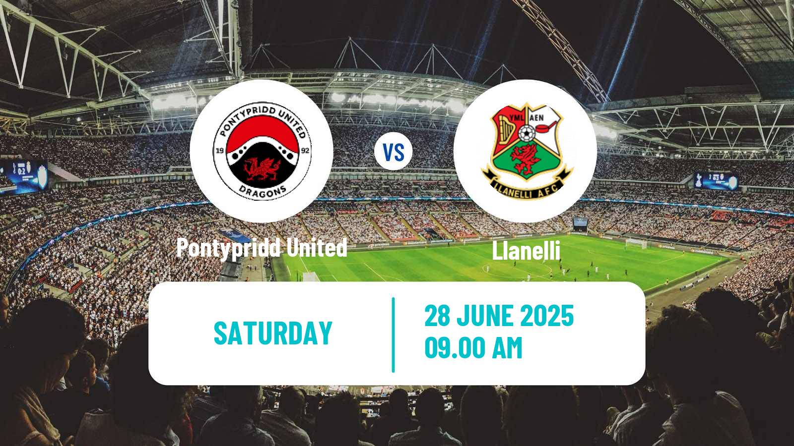 Soccer Club Friendly Pontypridd United - Llanelli