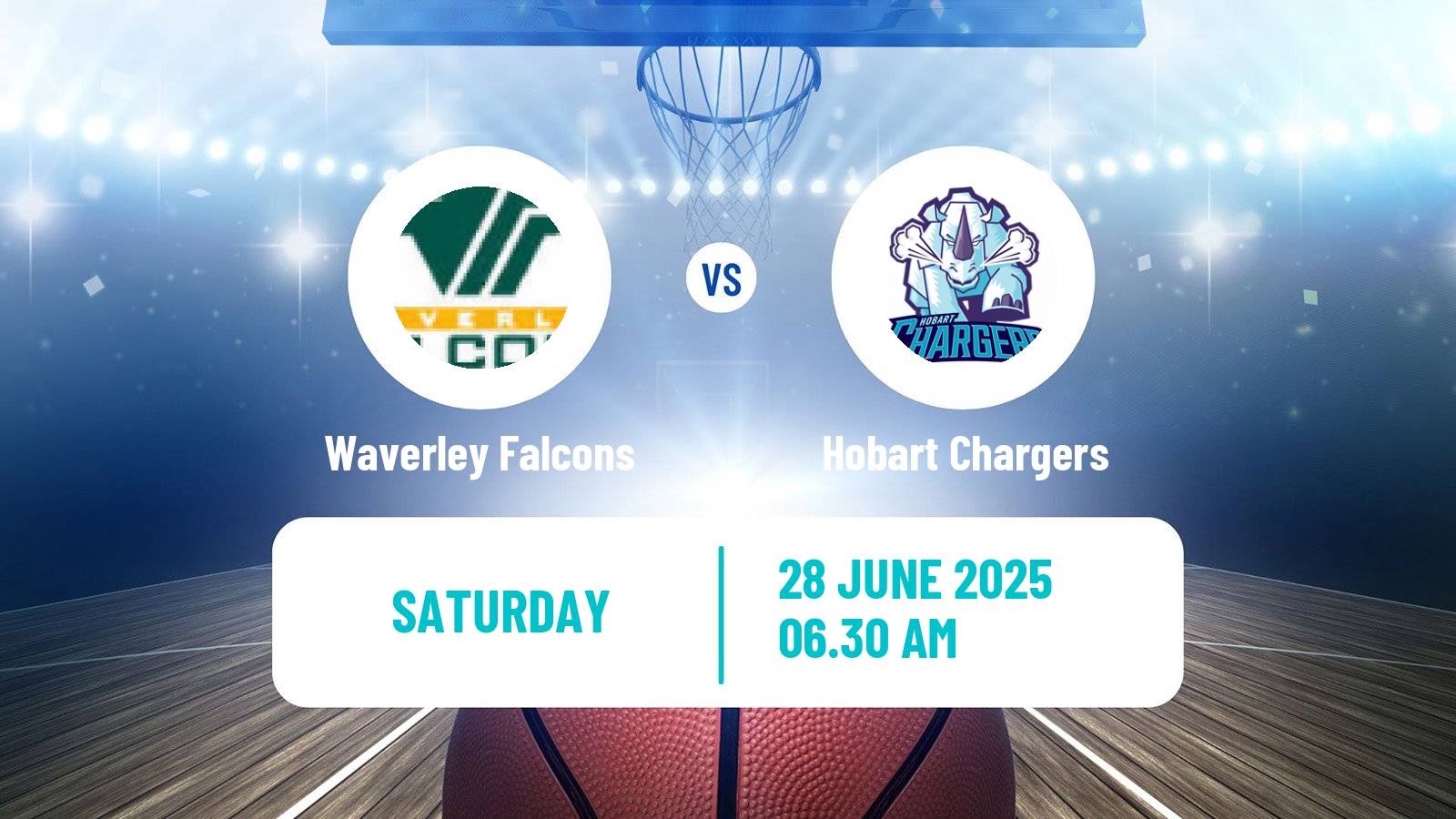 Basketball Australian NBL1 South Waverley Falcons - Hobart Chargers