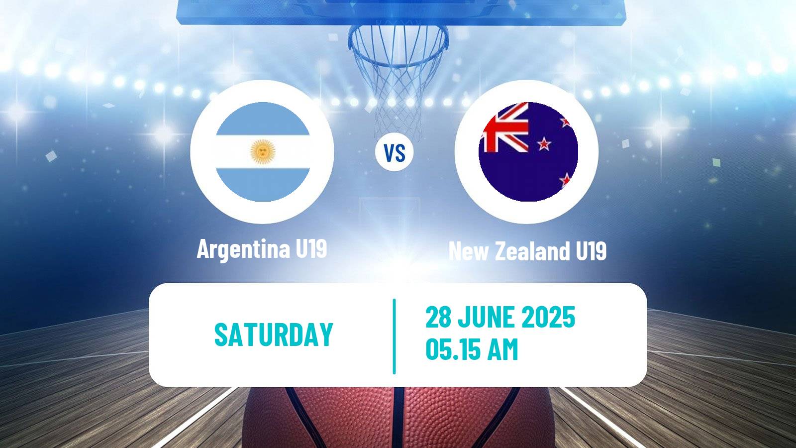 Basketball World Championship U19 Basketball Argentina U19 - New Zealand U19
