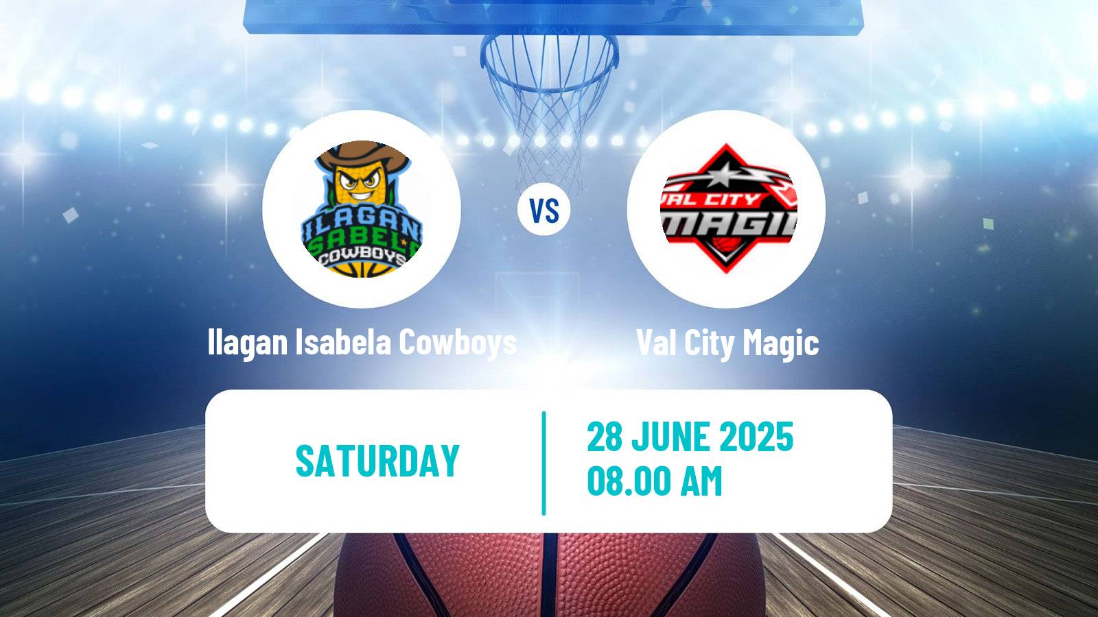 Basketball Philippines MBPL  Ilagan Isabela Cowboys - Val City Magic