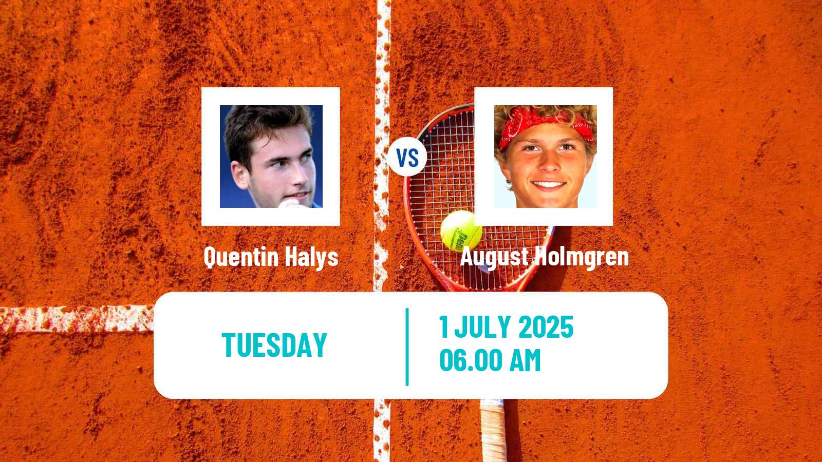 Tennis ATP Wimbledon Quentin Halys - August Holmgren