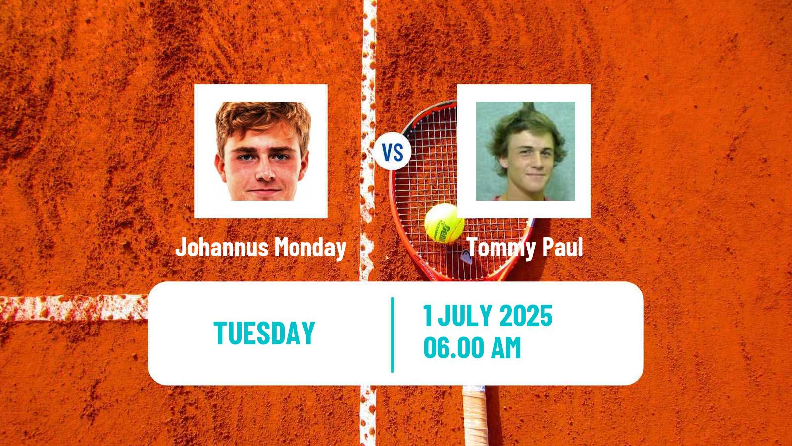 Tennis ATP Wimbledon Johannus Monday - Tommy Paul