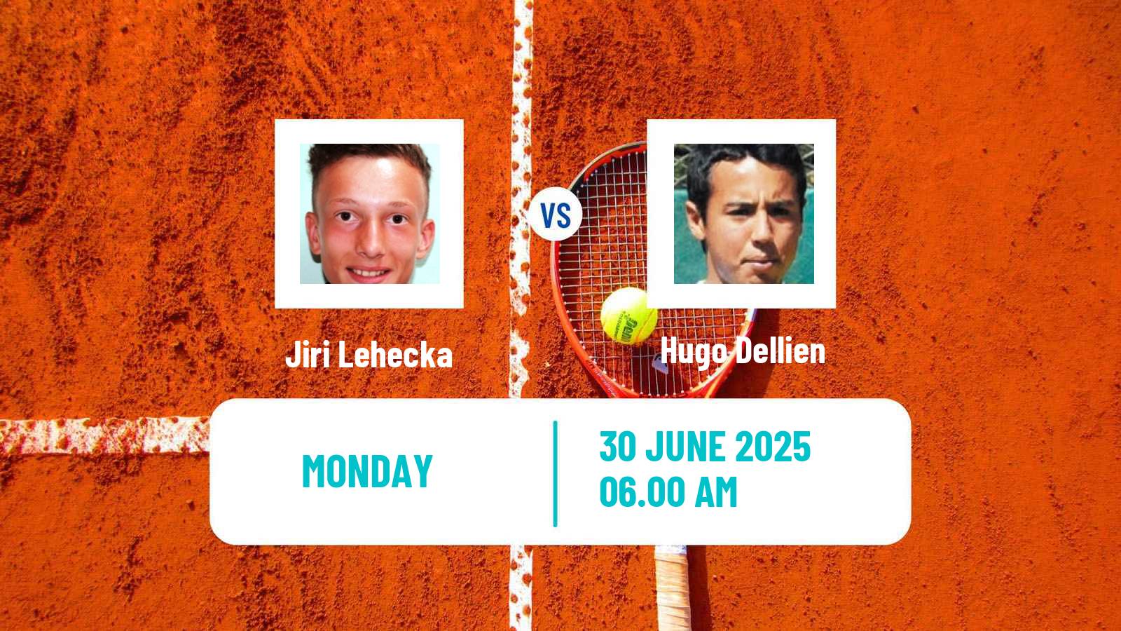 Tennis ATP Wimbledon Jiri Lehecka - Hugo Dellien