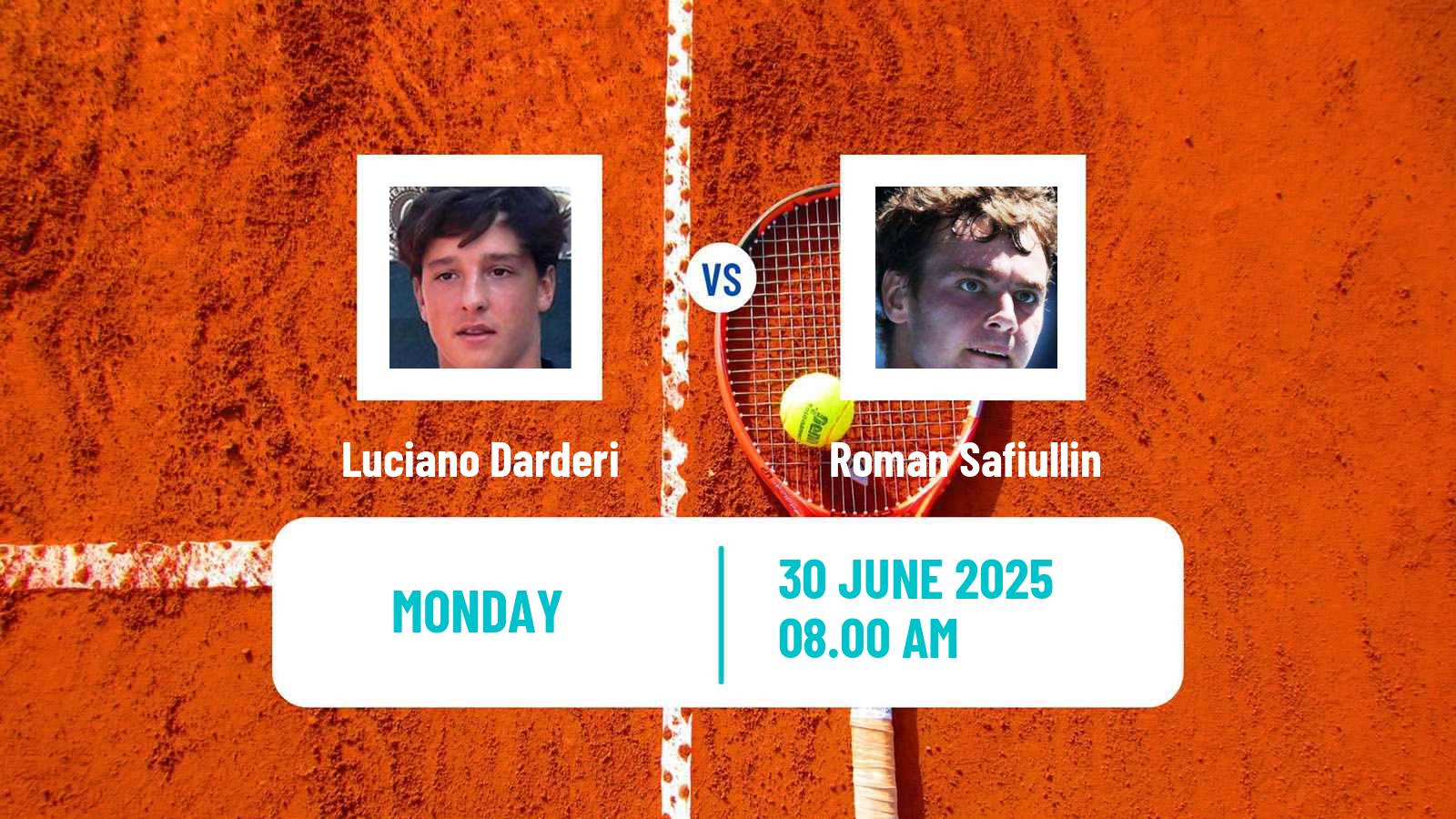 Tennis ATP Wimbledon Luciano Darderi - Roman Safiullin