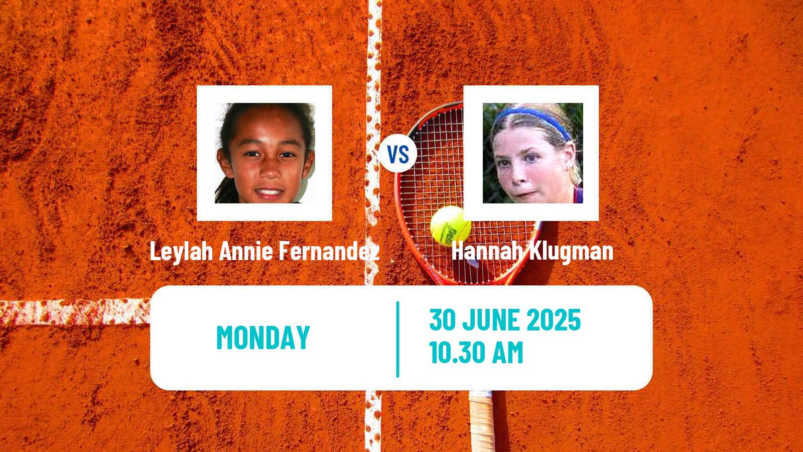 Tennis WTA Wimbledon Leylah Annie Fernandez - Hannah Klugman