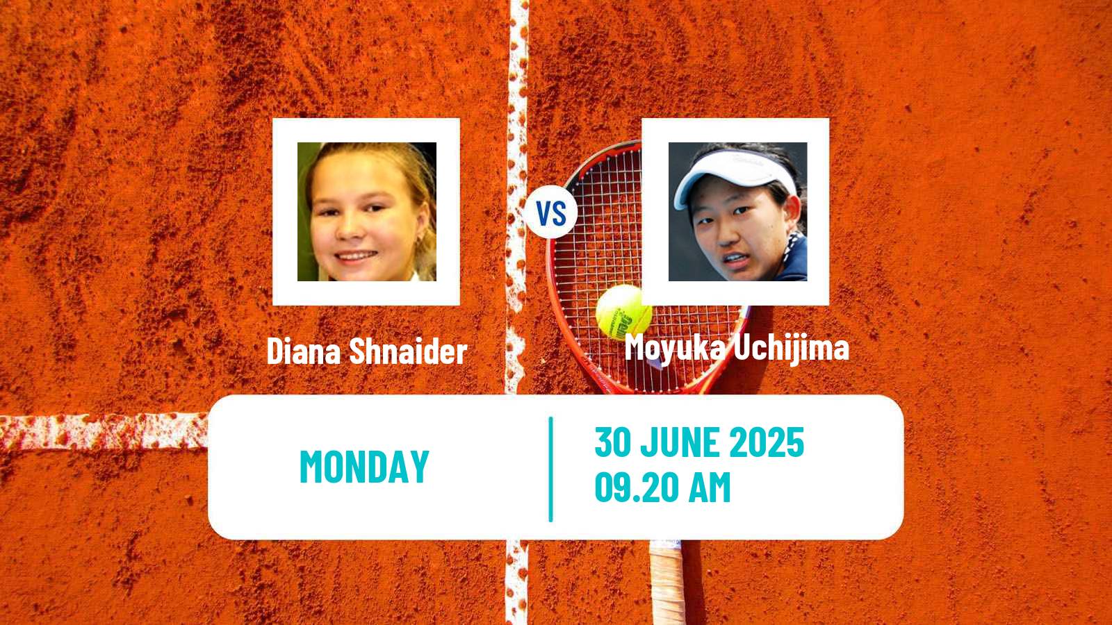 Tennis WTA Wimbledon Diana Shnaider - Moyuka Uchijima