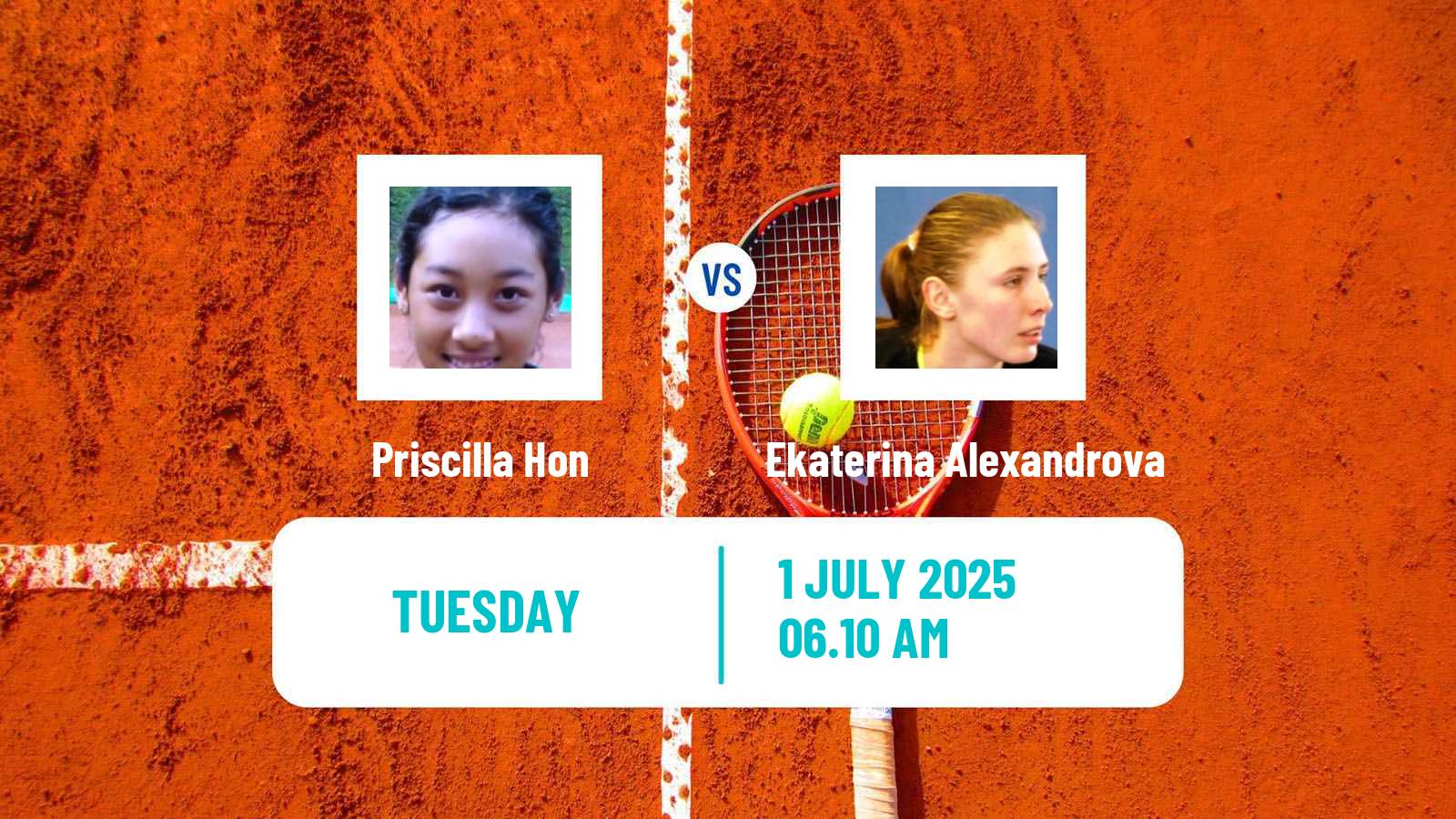 Tennis WTA Wimbledon Priscilla Hon - Ekaterina Alexandrova