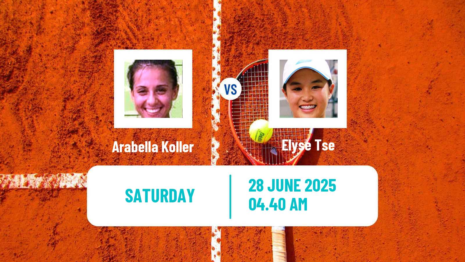 Tennis ITF W15 Monastir 25 Women Arabella Koller - Elyse Tse