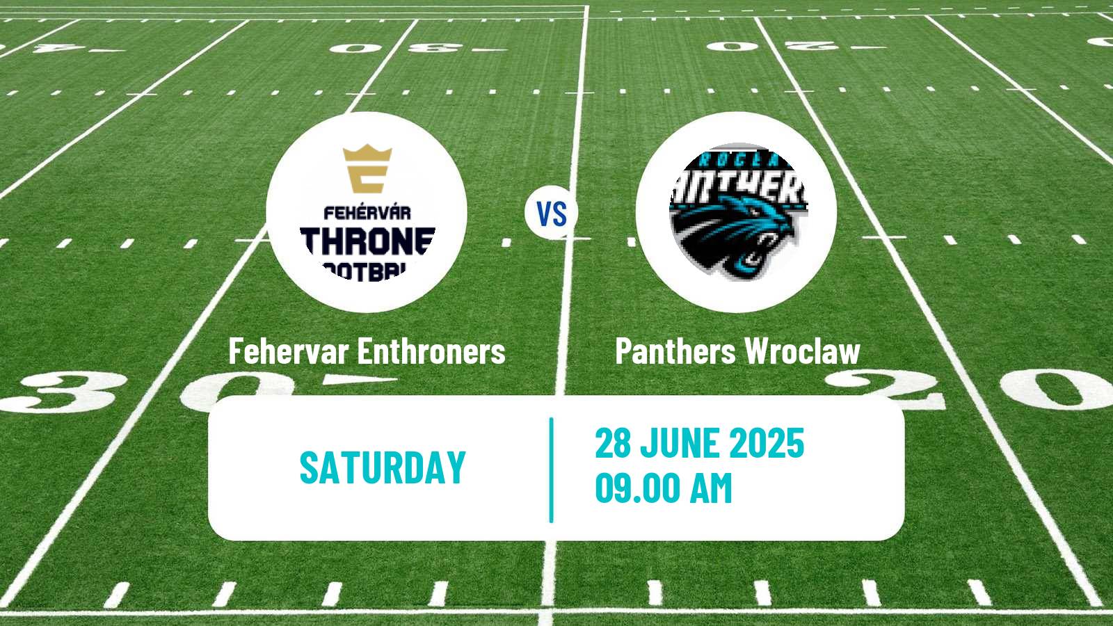American football European League of American Football Fehervar Enthroners - Panthers Wroclaw