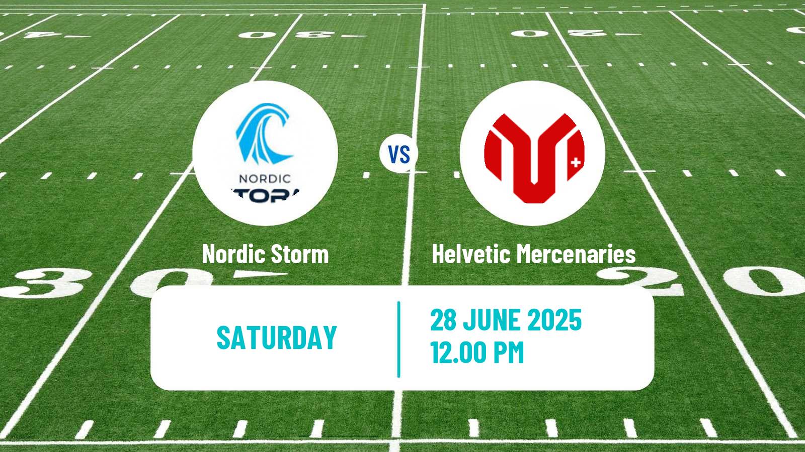 American football European League of American Football Nordic Storm - Helvetic Mercenaries