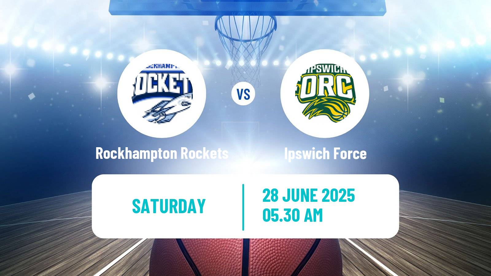 Basketball Australian NBL1 North Rockhampton Rockets - Ipswich Force