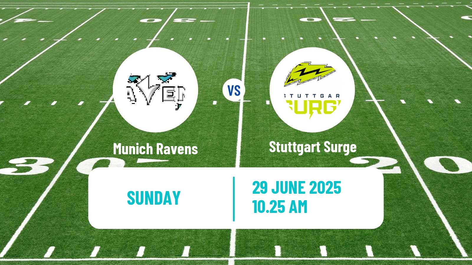 American football European League of American Football Munich Ravens - Stuttgart Surge