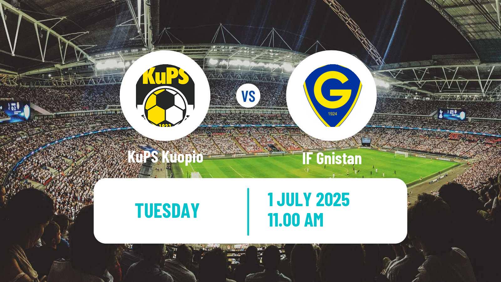 Soccer Finnish Veikkausliiga KuPS Kuopio - Gnistan