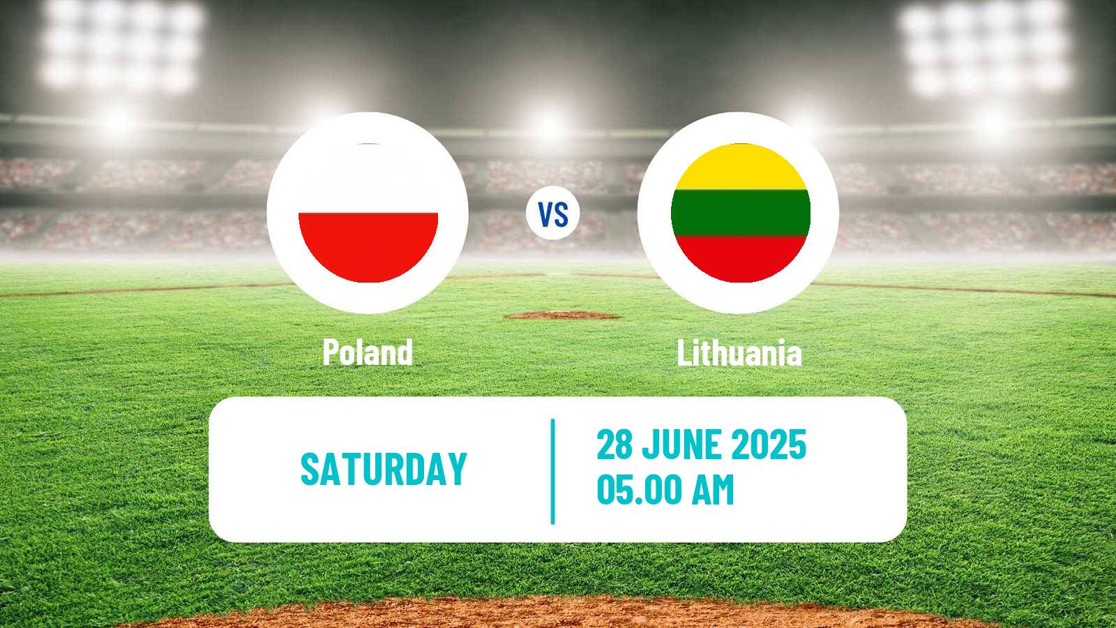 Baseball Prague Baseball Week Poland - Lithuania