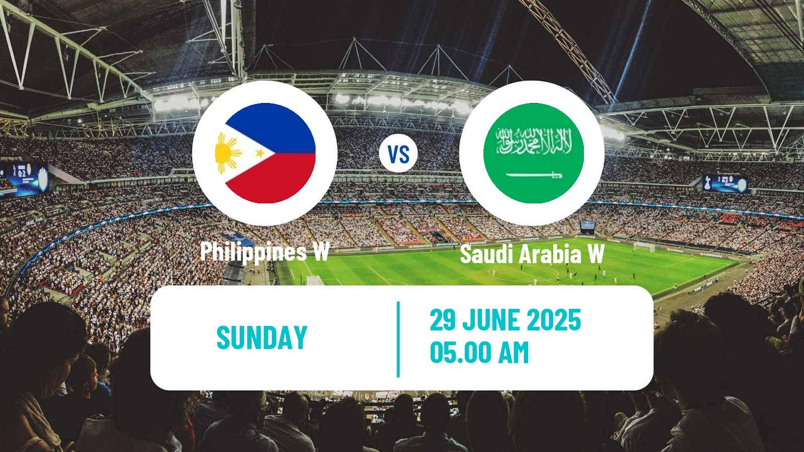 Soccer Asian Cup Women Philippines W - Saudi Arabia W