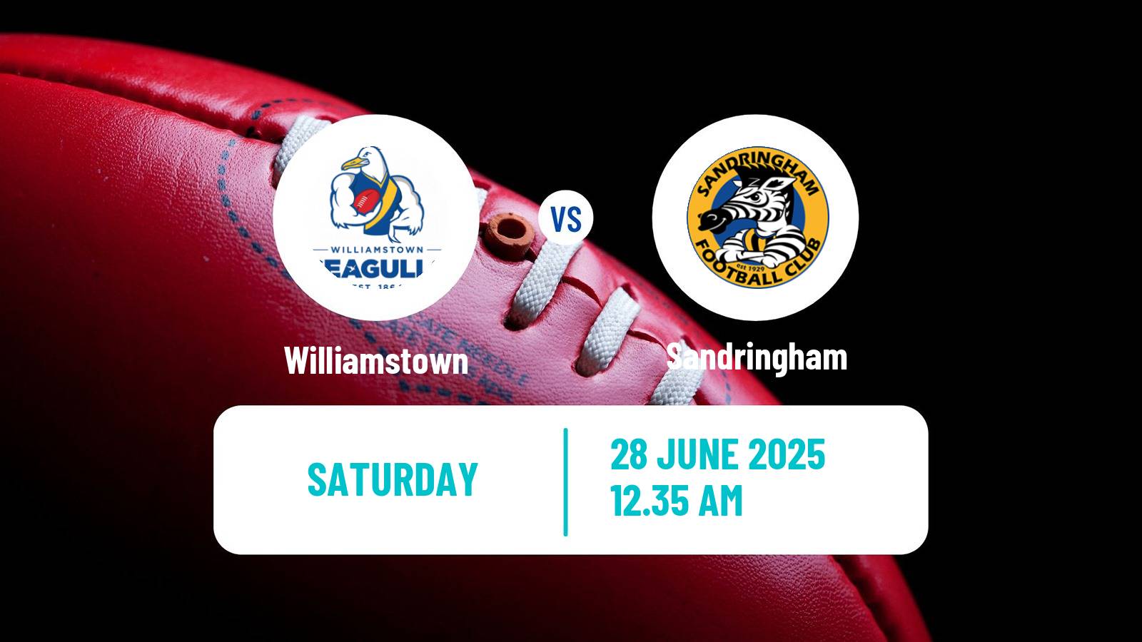 Aussie rules VFL Williamstown - Sandringham